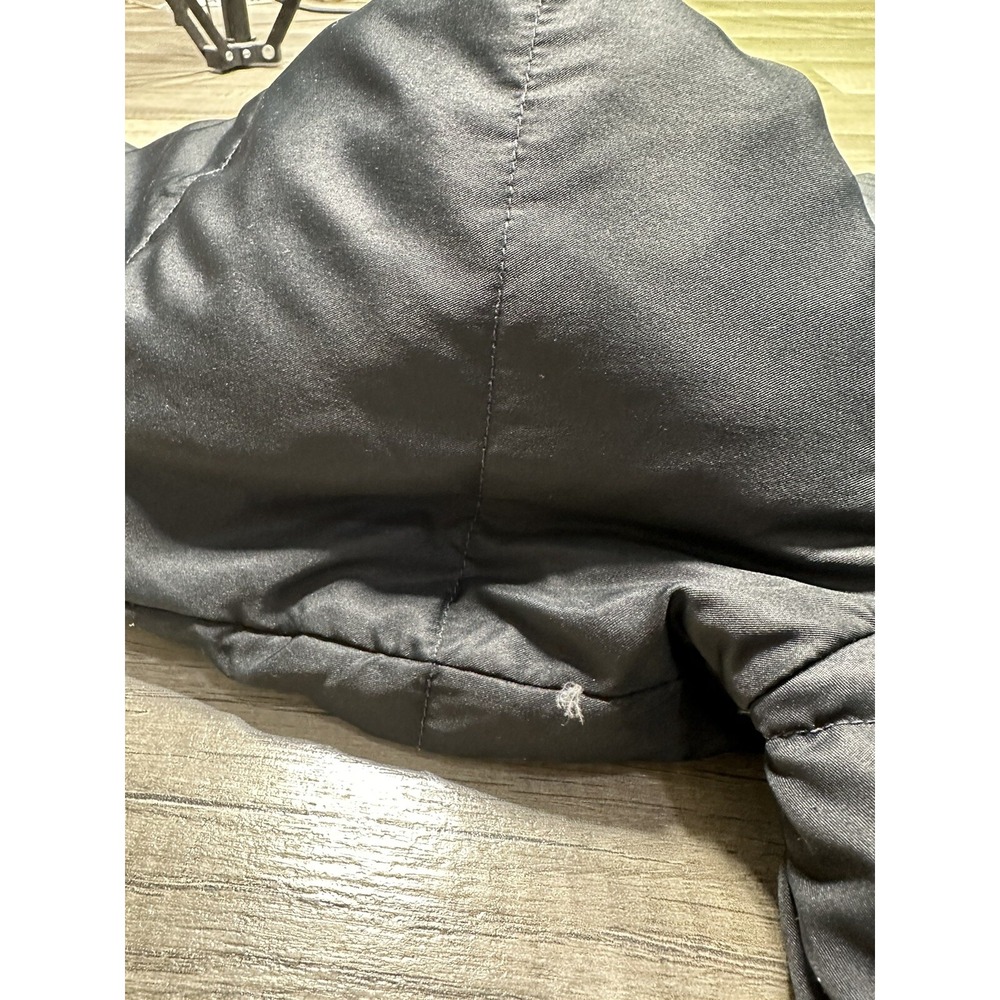 Cole Haan Signature Womens Black Down & Feather Puffer Coat Hooded Medium - Picture 6 of 16